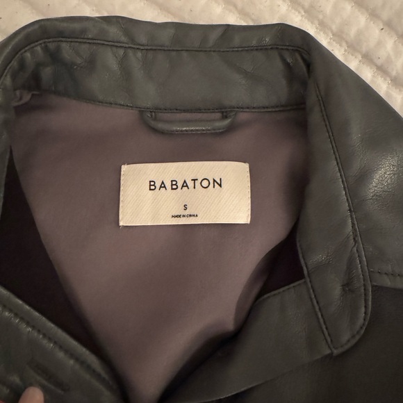 ARIZTIA BABATON grey/blueish Leather jacket size small (only worn 3 times) - Picture 3 of 4